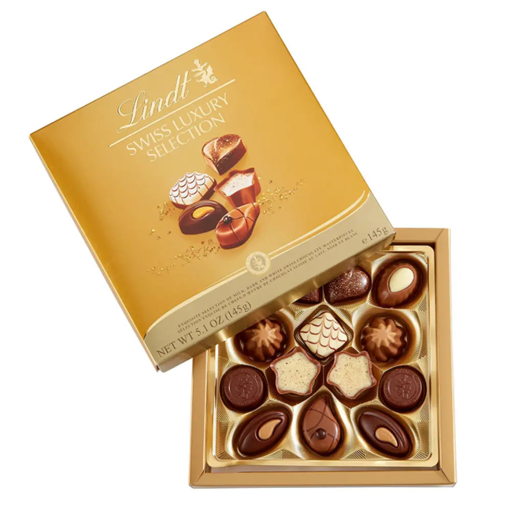 Socola Thụy Sĩ Tổng Hợp Cao Cấp, Swiss Luxury Selection, 5.1 oz (145g) - LINDT