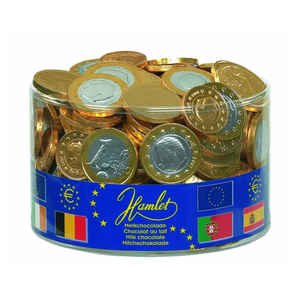 Socola Đồng Tiền, Milk Chocolate, Euro Coins (1000g) - HAMLET