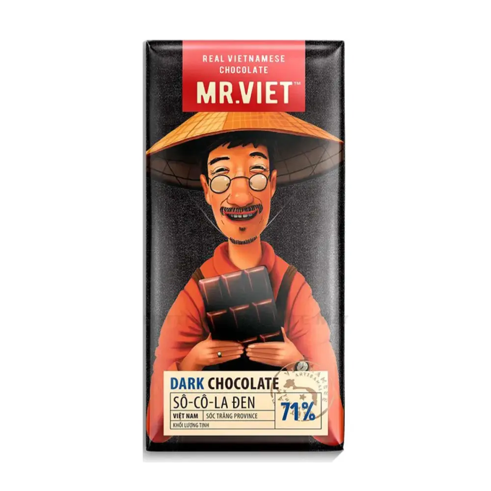 Socola Đen Sóc Trăng, Dark Chocolate, 71% (100g) - MR. VIET