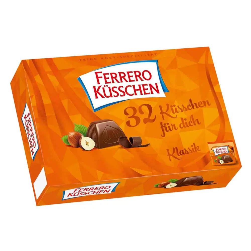 Socola Nhân Hạt Dẻ, Küsschen, Klassik, 32 Viên (284g) - FERRERO