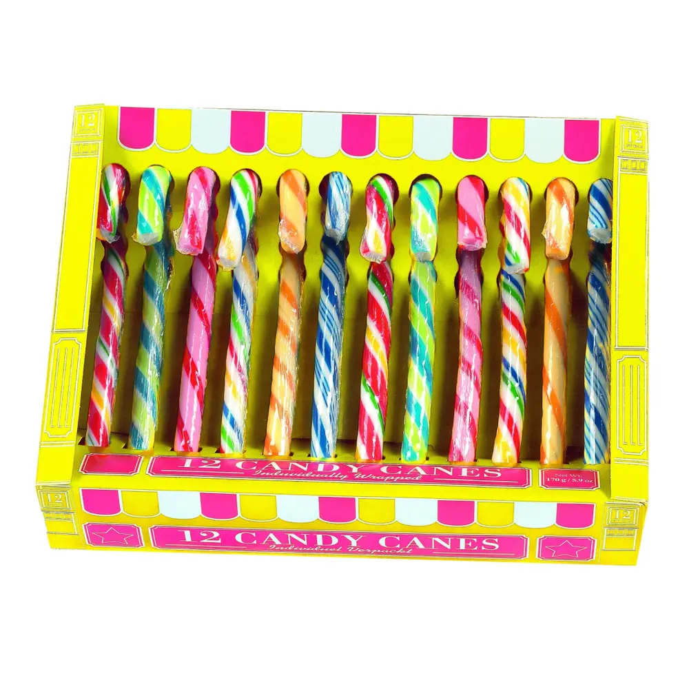 Kẹo Cây Gậy Vị Trái Cây, Candy Canes, 12 cây (170g) - HAMLET