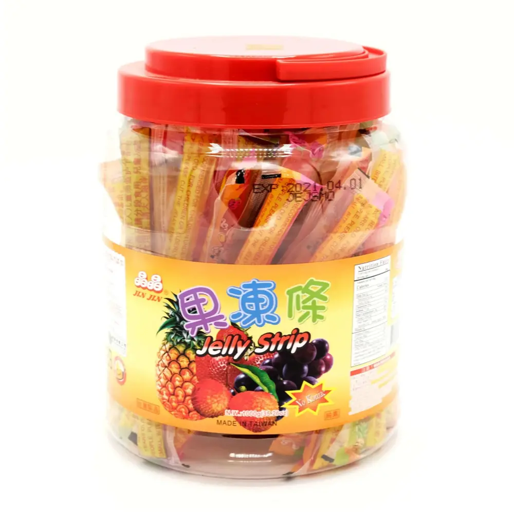 Thạch Que Vị Trái Cây, Fruit Jelly Strip, 35.26 oz (1000g) - JIN JIN