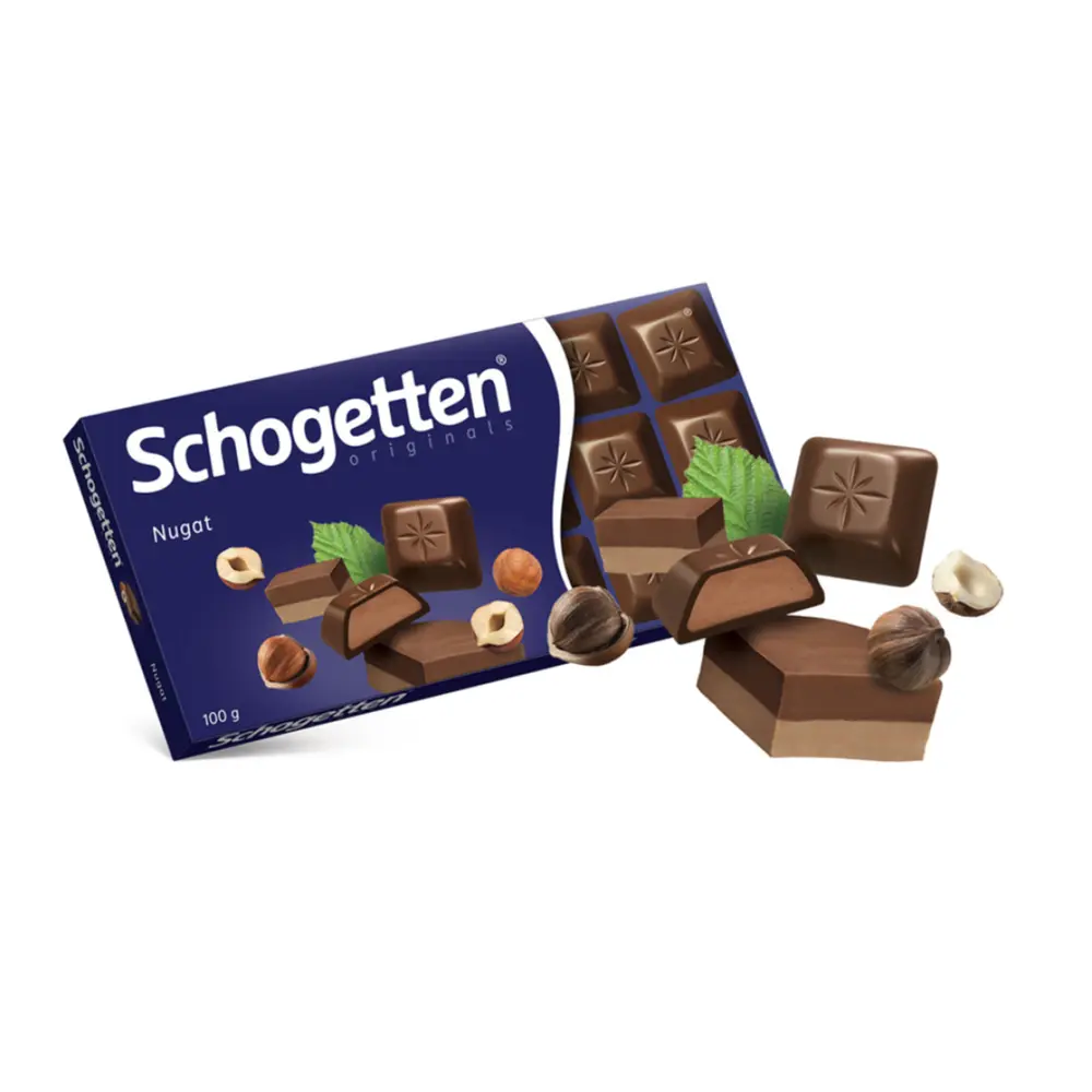 Socola Nhân Nougat Hạt Dẻ, Nugat Chocolate (100g) - SCHOGETTEN