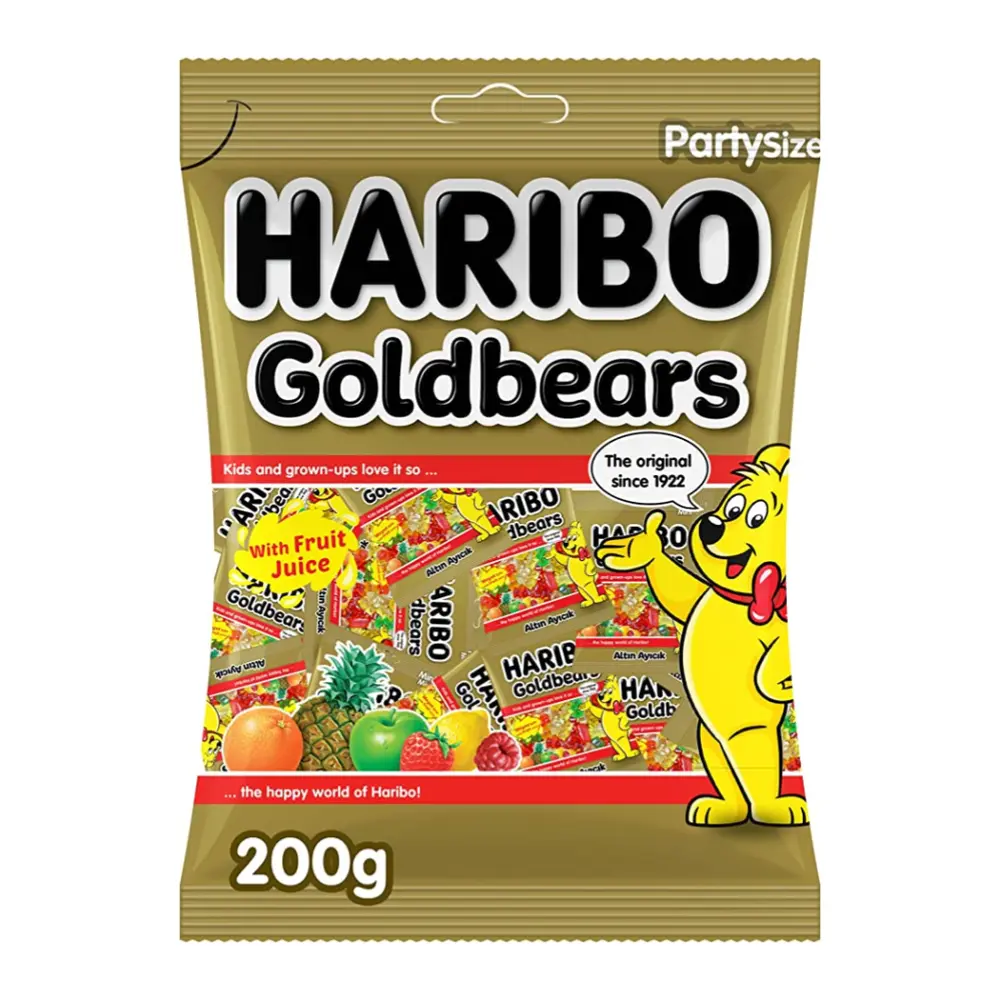 Kẹo Dẻo Gấu Vàng, Gummies, Goldbears, Party Size (200g) - HARIBO