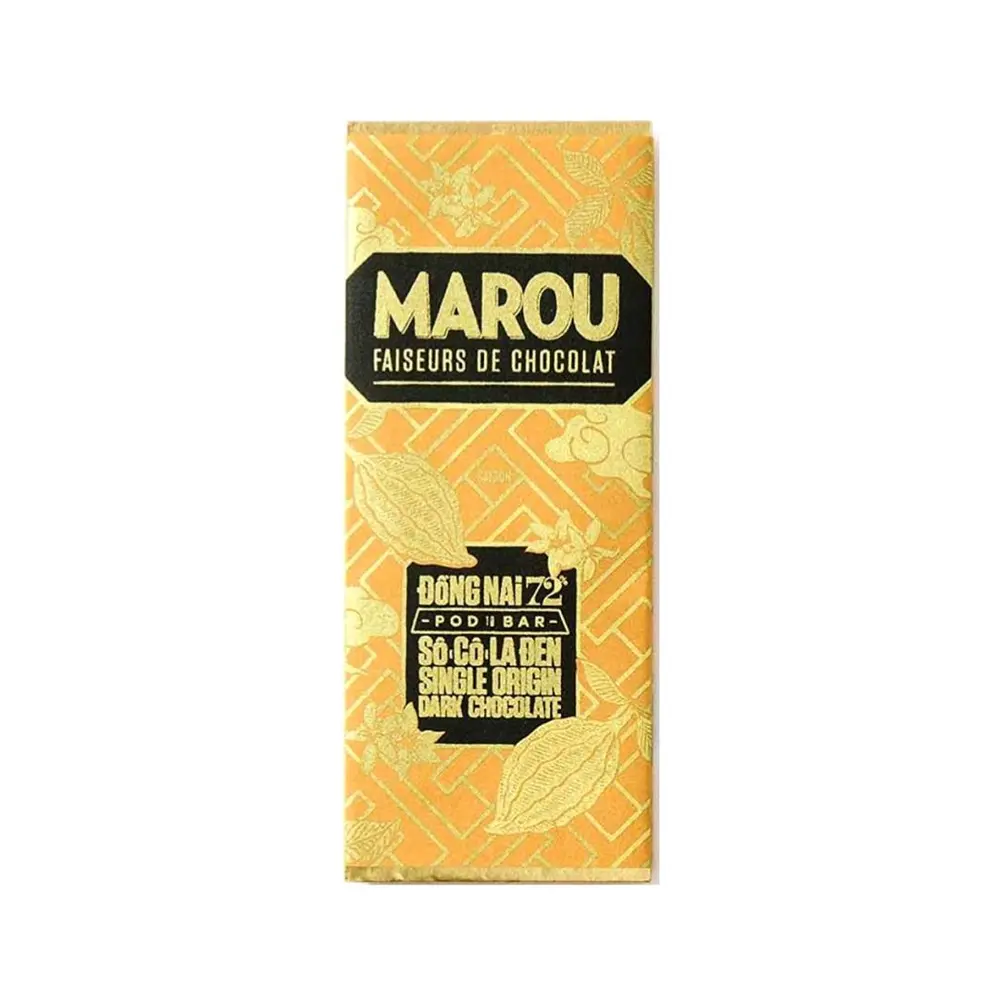 Socola Đen Nguyên Chất, Dong Nai 72% Single Origin Dark Chocolate (24g) - MAROU