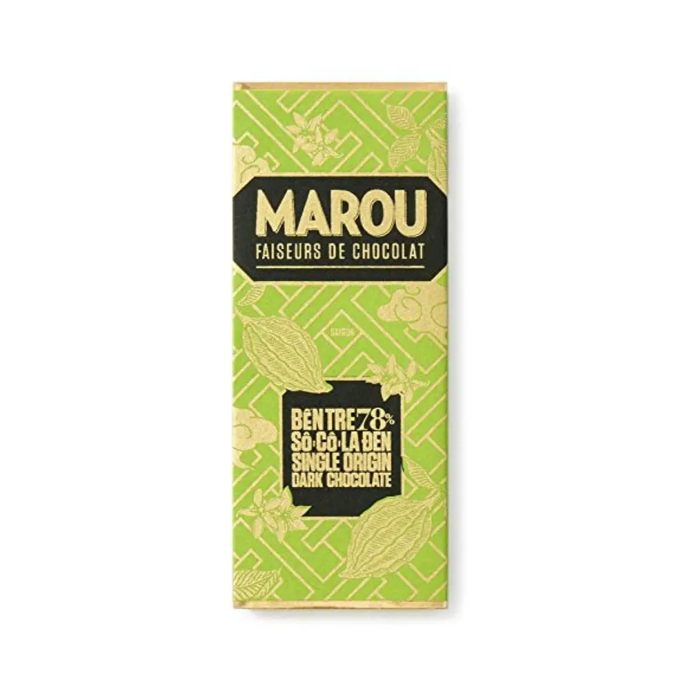 Socola Đen Nguyên Chất, Ben Tre 78% Single Origin Dark Chocolate (24g) - MAROU