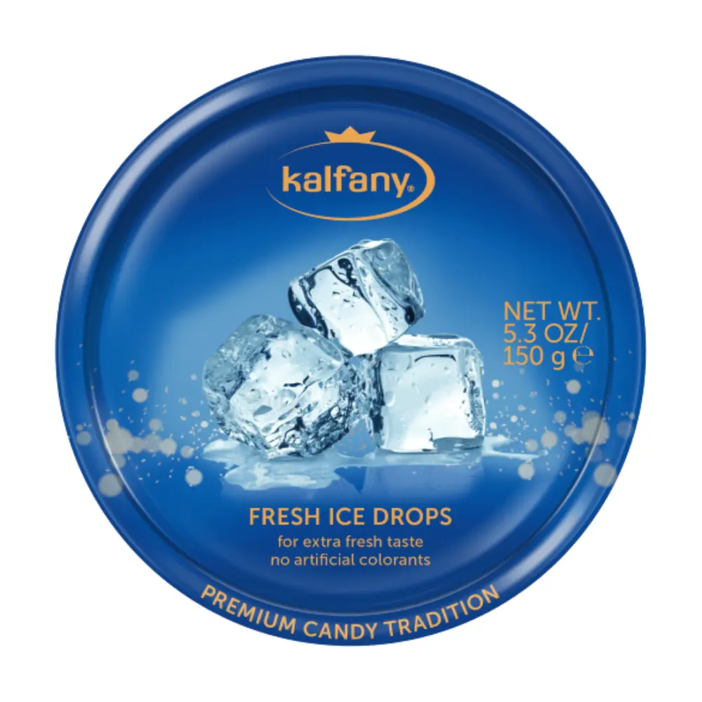 Kẹo Ngậm Bạc Hà, Fresh Ice Drops, for Extra Fresh Taste, 5.3 oz (150g) - KALFANY