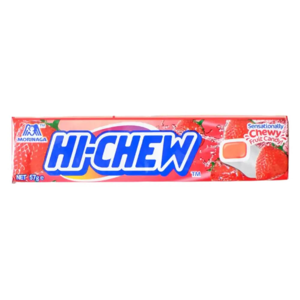 Kẹo Mềm Trái Cây Hương Dâu, Hi-Chew, Strawberry Chewy Fruit Candy (57g) - MORINAGA