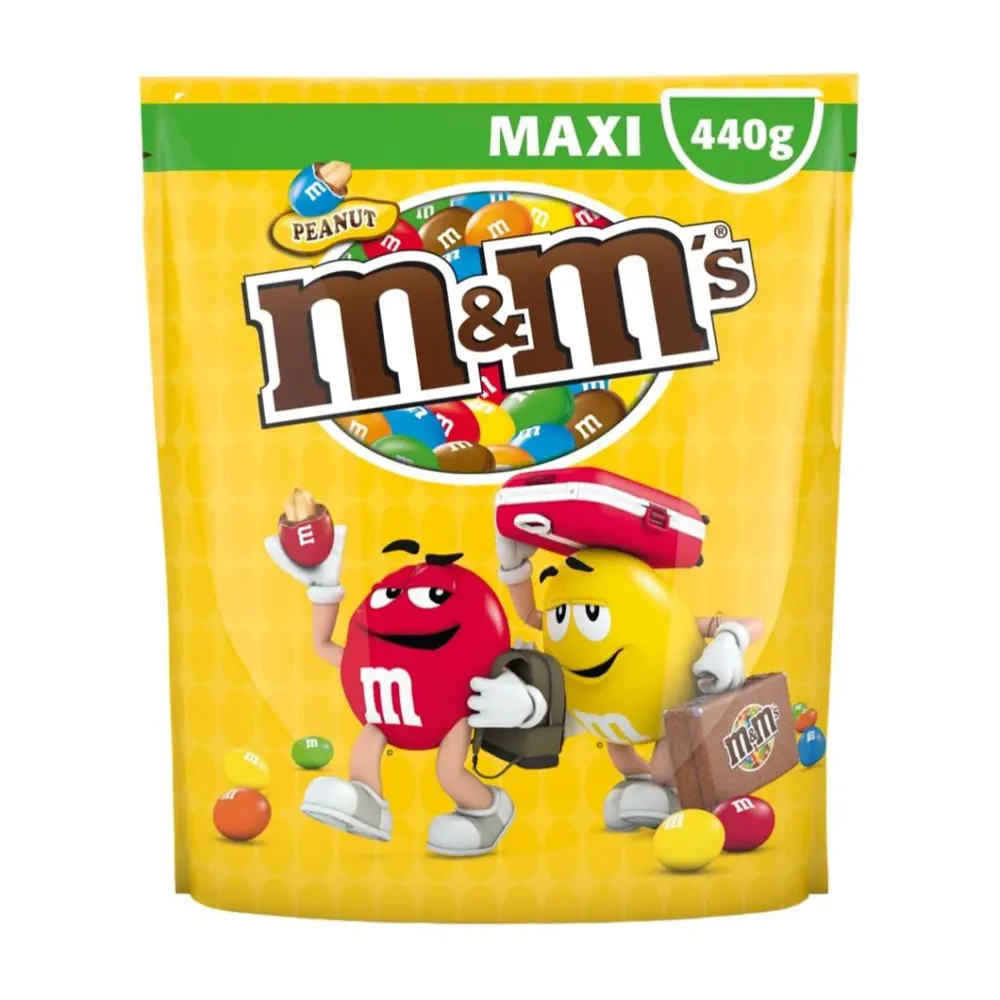 Socola Sữa Nhân Đậu Phộng, Peanut Milk Chocolate, Maxi, 15.5 oz (440g) - M&M'S