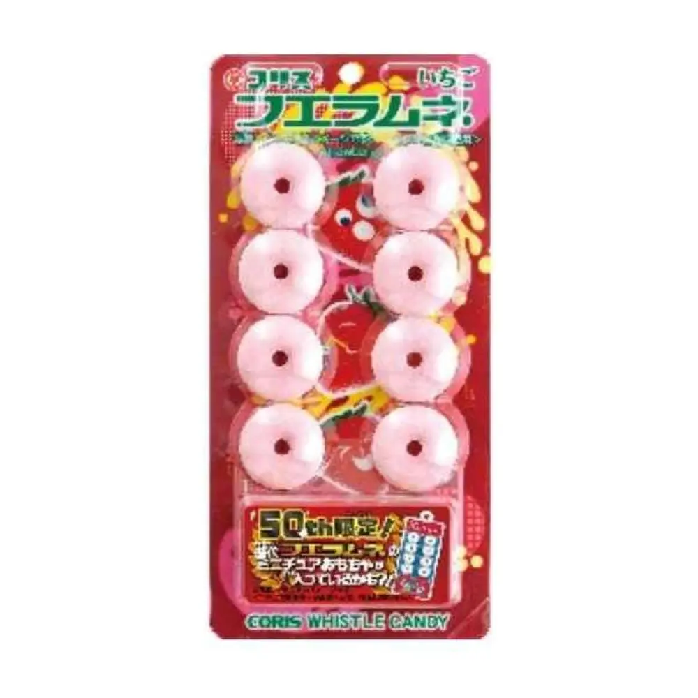 Kẹo Thổi Sáo Vị Dâu, Whistle Candy, Strawberry (22g) - CORIS