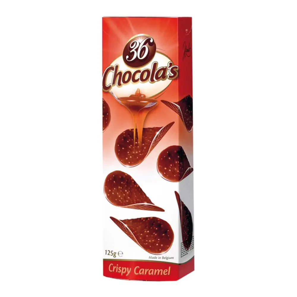Socola Sữa Lát Giòn Vị Caramen, 36 Chocola`s, Crispy Caramel, 4.4 oz (125g) - HAMLET