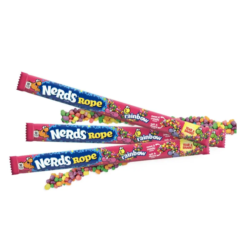 Kẹo Dây Thừng Cầu Vồng, Nerds Candy, Rope, Rainbow, 0.92 oz (26g) - FERRARA