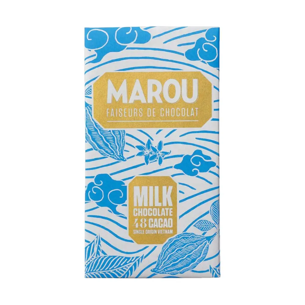Socola Sữa, Milk Chocolate, 48% Cacao Single Origin (80g) - MAROU