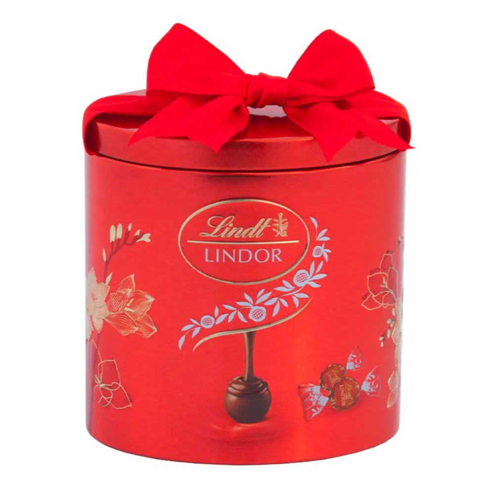 Socola Sữa, Lindor, Milk Chocolate, Oval Tin (144g) - LINDT