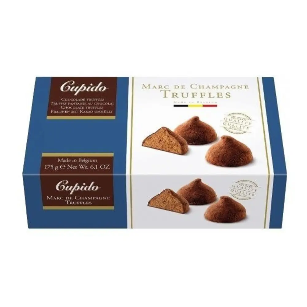 Socola Nhân Rượu Phủ Cacao, Cupido, Chocolate Truffles, Marc de Champagne Truffles, 6.2 oz (175g) - HAMLET