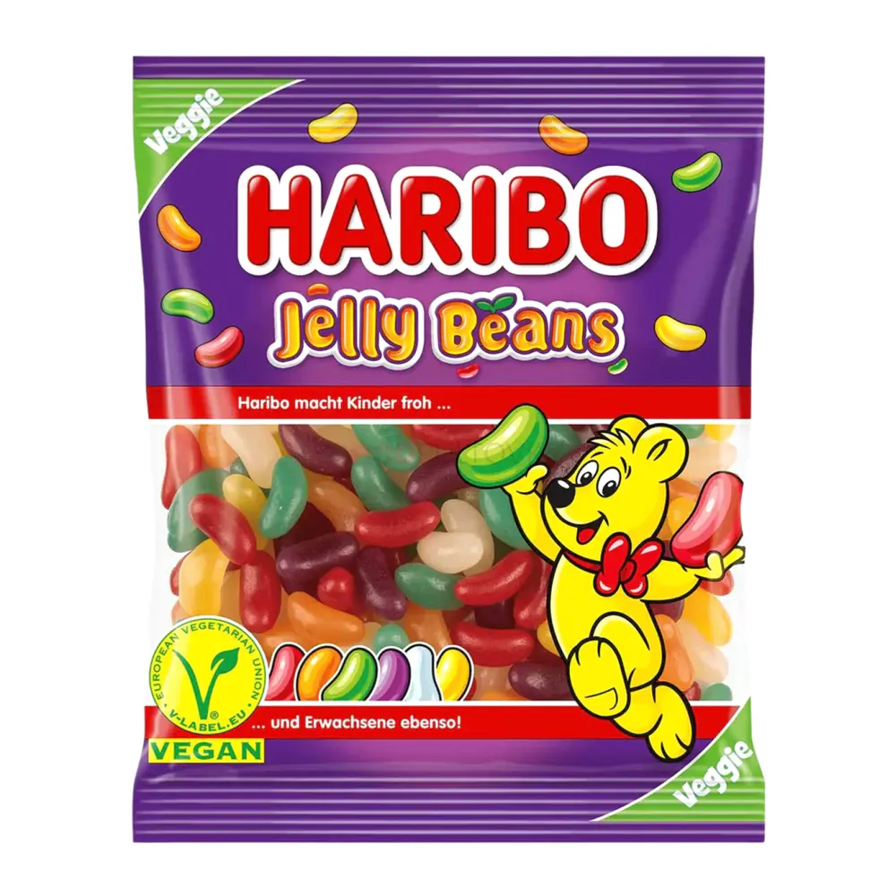 Kẹo Dẻo Trái Cây Hình Hạt Đậu, Jelly Beans (160g) - HARIBO