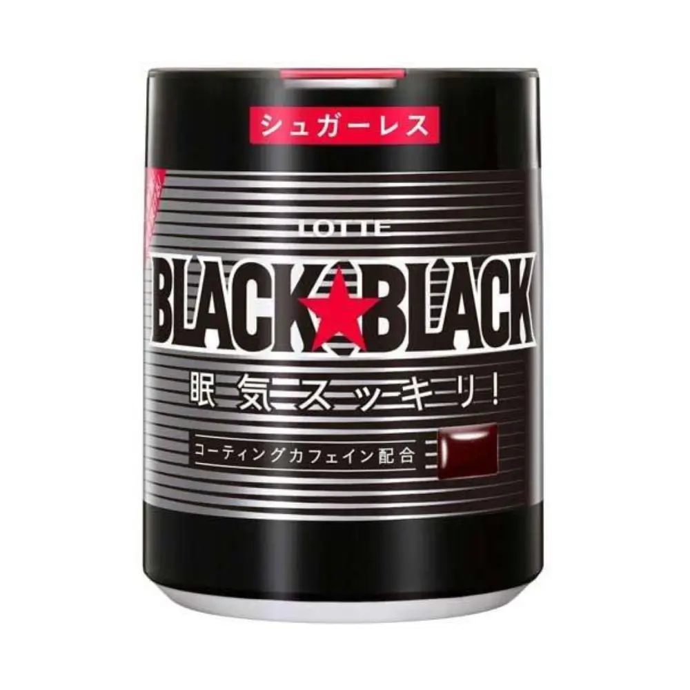 Kẹo Cao Su Đen, Black Black Grain One Chewing Gum (140g) - LOTTE