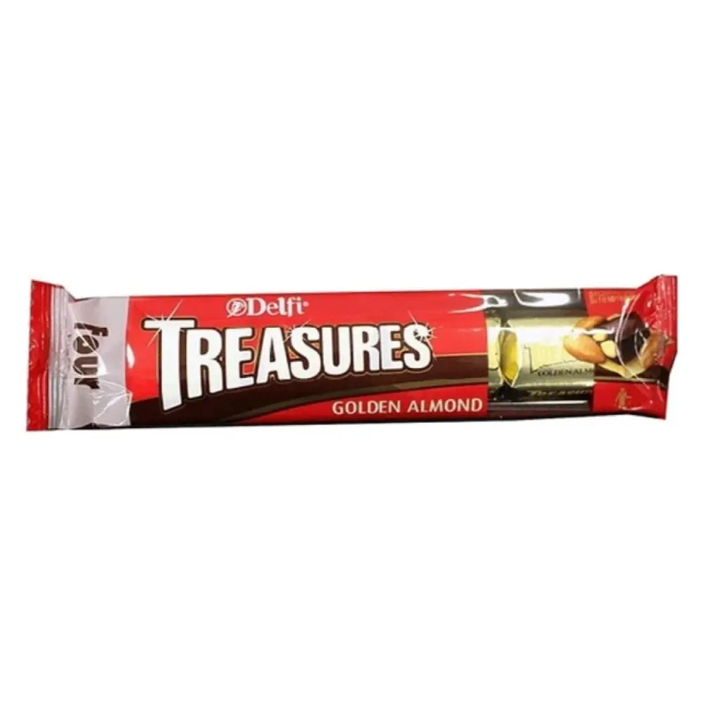 Socola Sữa & Hạnh Nhân, Treasures, Golden Almond, 4 Viên (36g) - DELFI