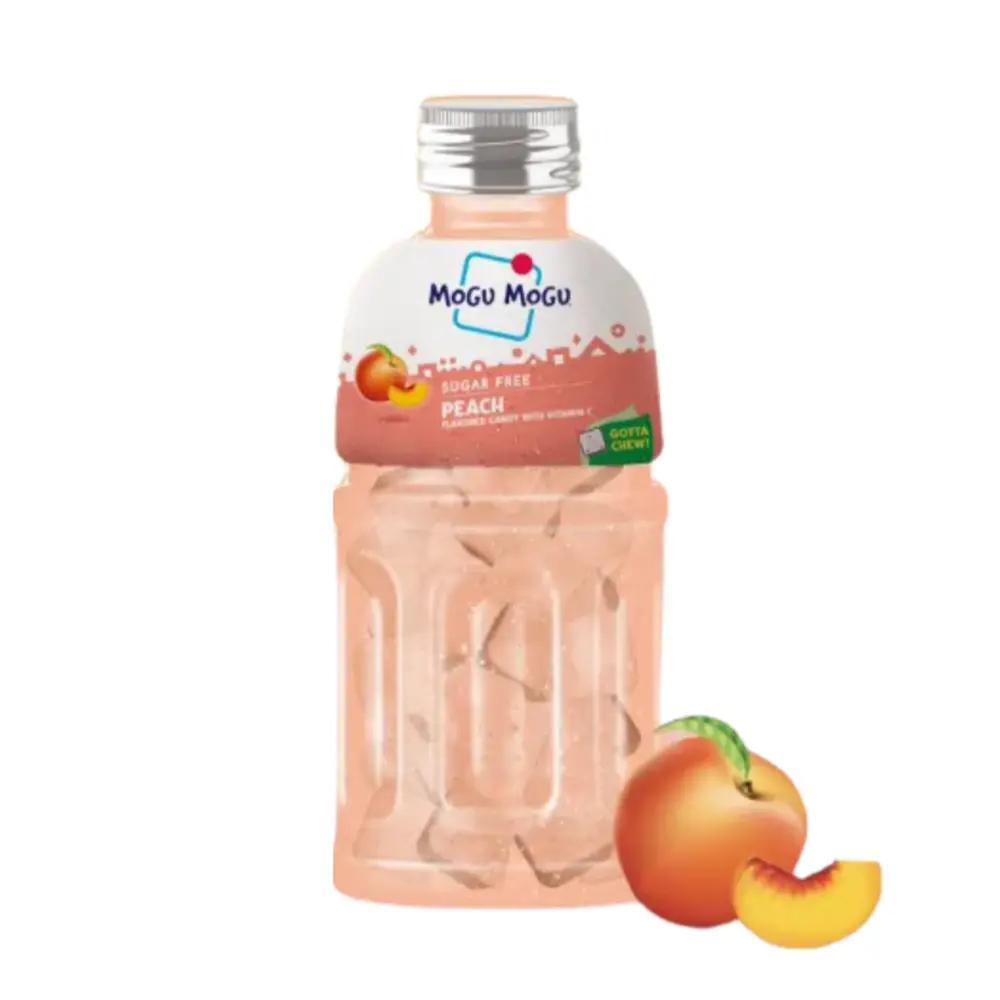 Kẹo Đào, Mogu Mogu, Sugar Free Peach Flavored Candy with Vitamin C (19.5g) - SAPPE