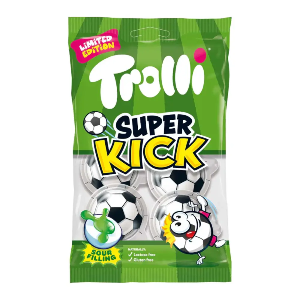 Kẹo Dẻo Hình Bóng Đá, Super Kick, Limited Edition (75g) - TROLLI