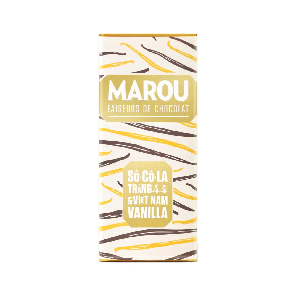 Socola Trắng Vị Vani, White Chocolate 44% & Viet Nam Vanilla (24g) - MAROU