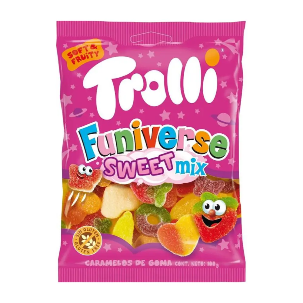 Kẹo Dẻo Vũ Trụ Vui Nhộn - Ngọt, Funiverse Sweet Mix (100g) - TROLLI