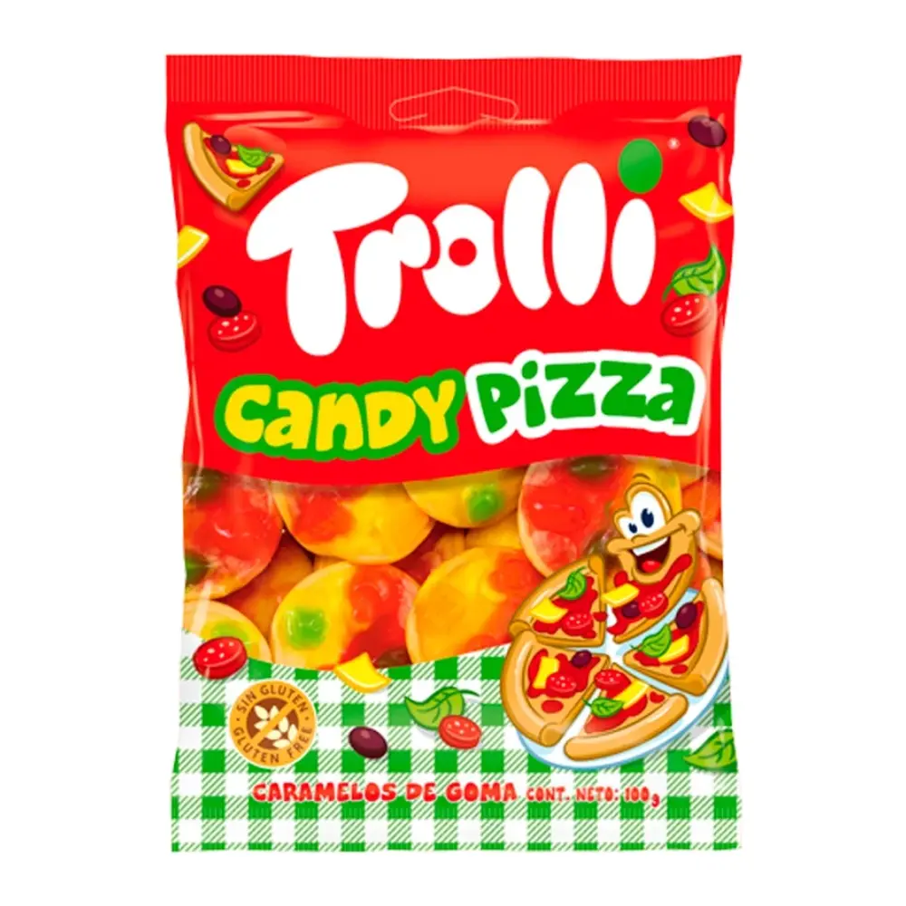 Kẹo Dẻo Hình Bánh Pizza, Candy Pizza (100g) - TROLLI