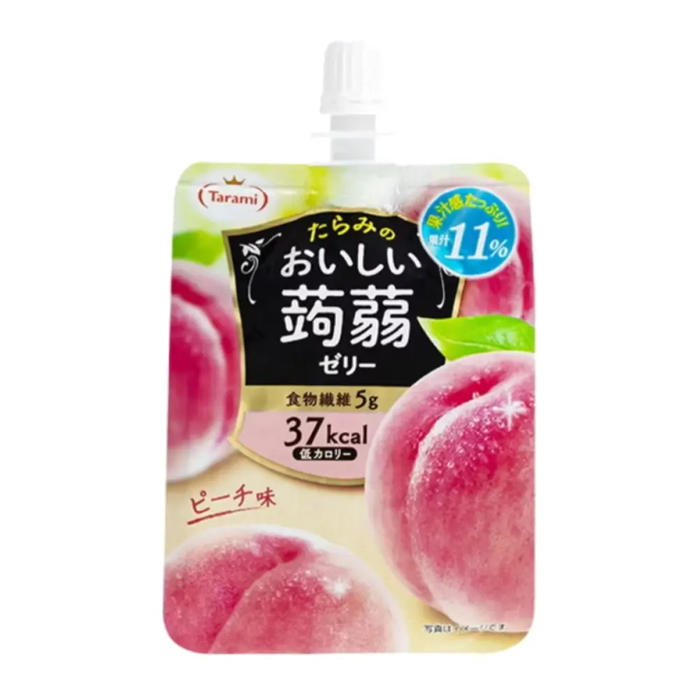 Thạch Túi Vị Đào Trắng, Drinkable Konjac Jelly, Peach (150g) - TARAMI