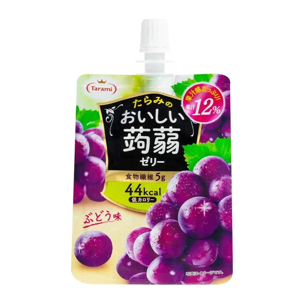 Thạch Túi Vị Nho Tím, Drinkable Konjac Jelly, Grape (150g) - TARAMI