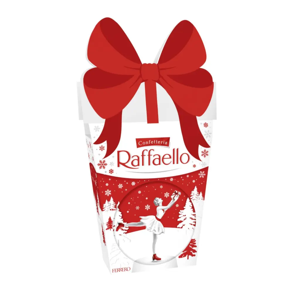 Socola Phủ Dừa Hạnh Nhân, Confetteria Raffaello, Coconut Almond Chocolate, 12 Viên (120g) - FERRERO