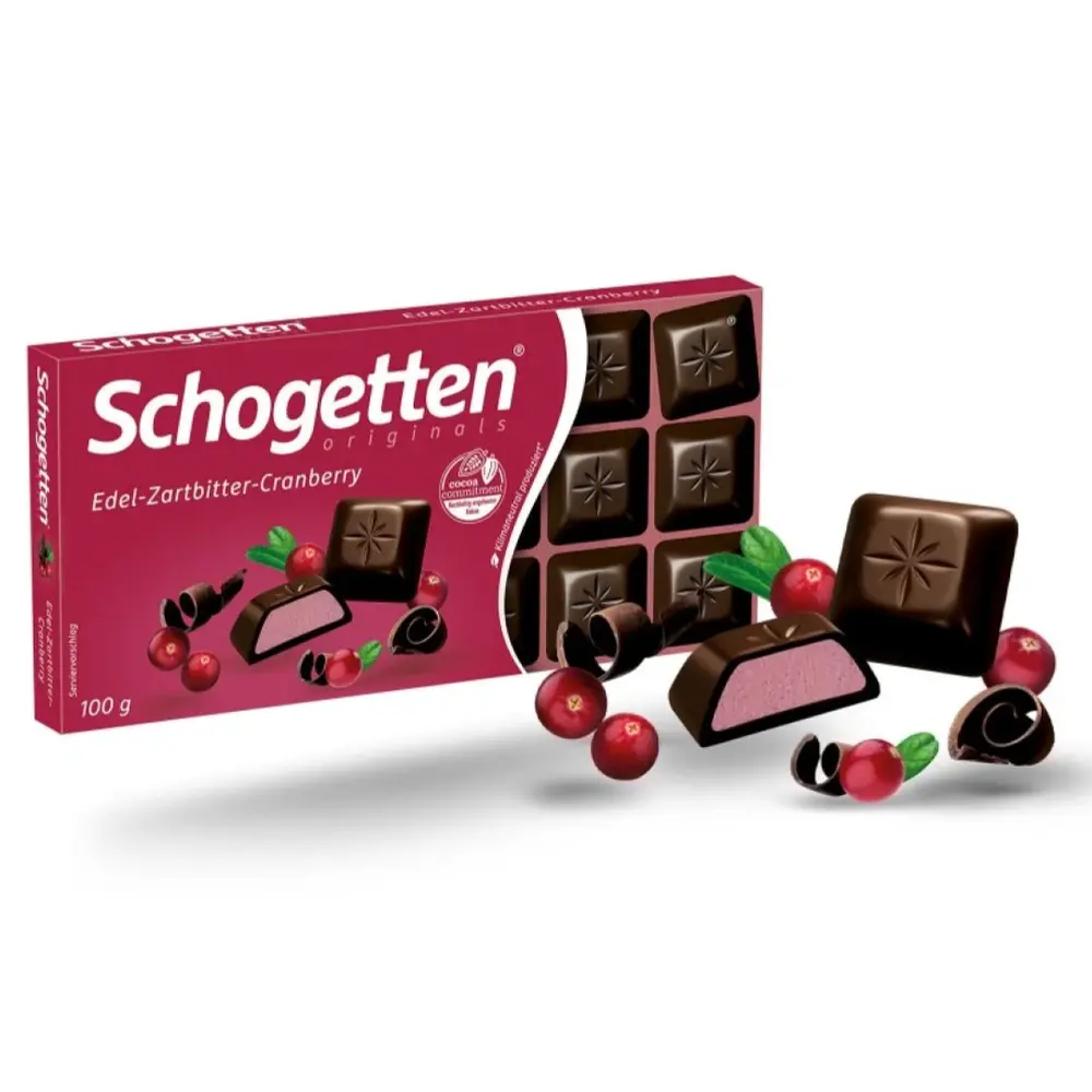 Socola Đắng Nam Việt Quất, Edel-Zartbitter-Cranberry (100g) - SCHOGETTEN