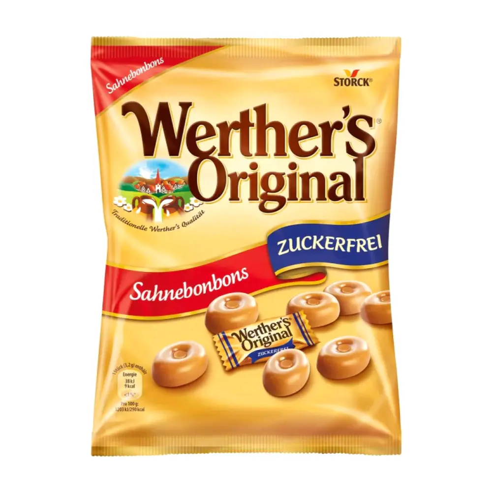 Kẹo Caramen Không Đường, Werther`s Original, Sugar-Free Cream Candies (70g) - STORCK