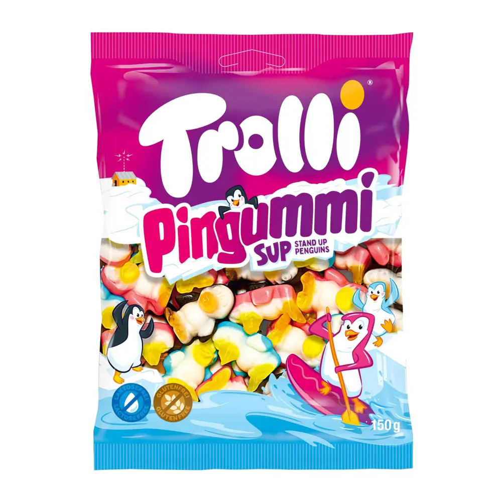 Kẹo Dẻo Hình Chim Cánh Cụt, Pingummi Sup (150g) - TROLLI
