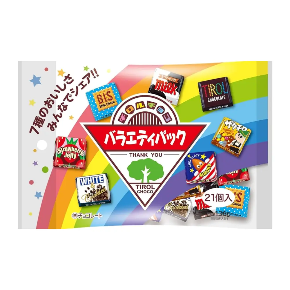 Kẹo Socola Tổng Hợp, Assorted Chocolate, Variety Pack, 21 Viên (136g) - TIROL