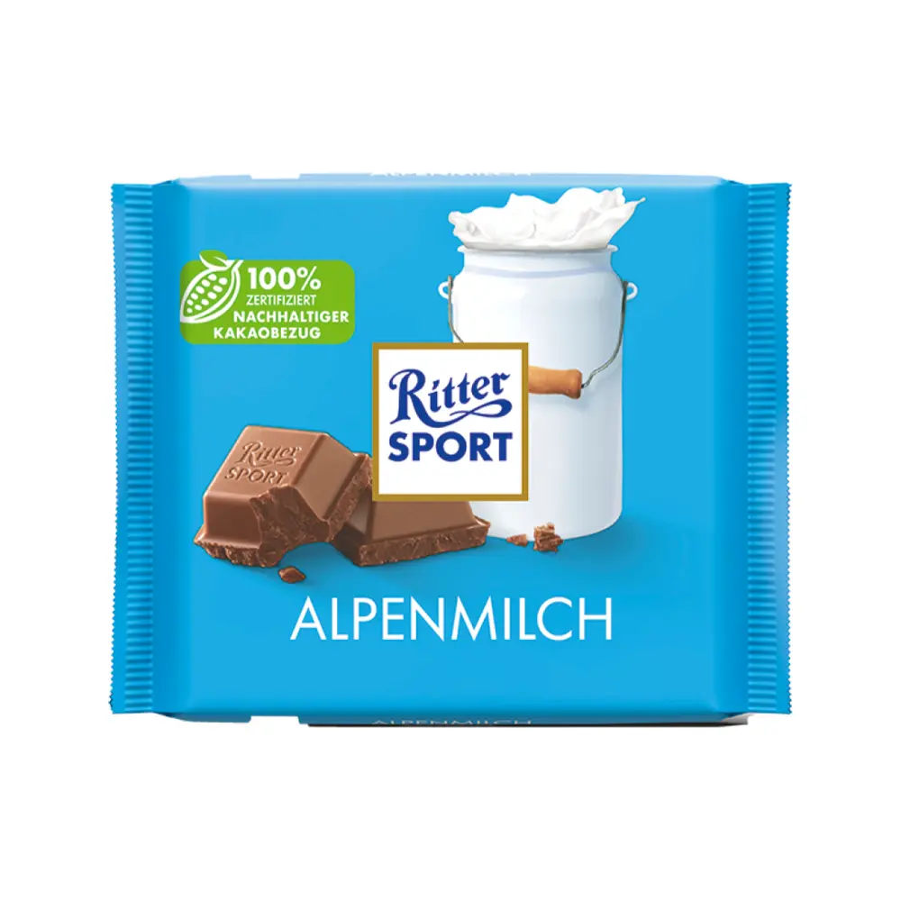 Socola Sữa, Alpenmilch (100g) - RITTER SPORT