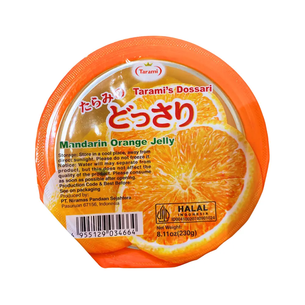 Thạch Cam Quýt, Tarami`s Dossari, Mandarin Orange Jelly, 8.11 oz (230g) - TARAMI