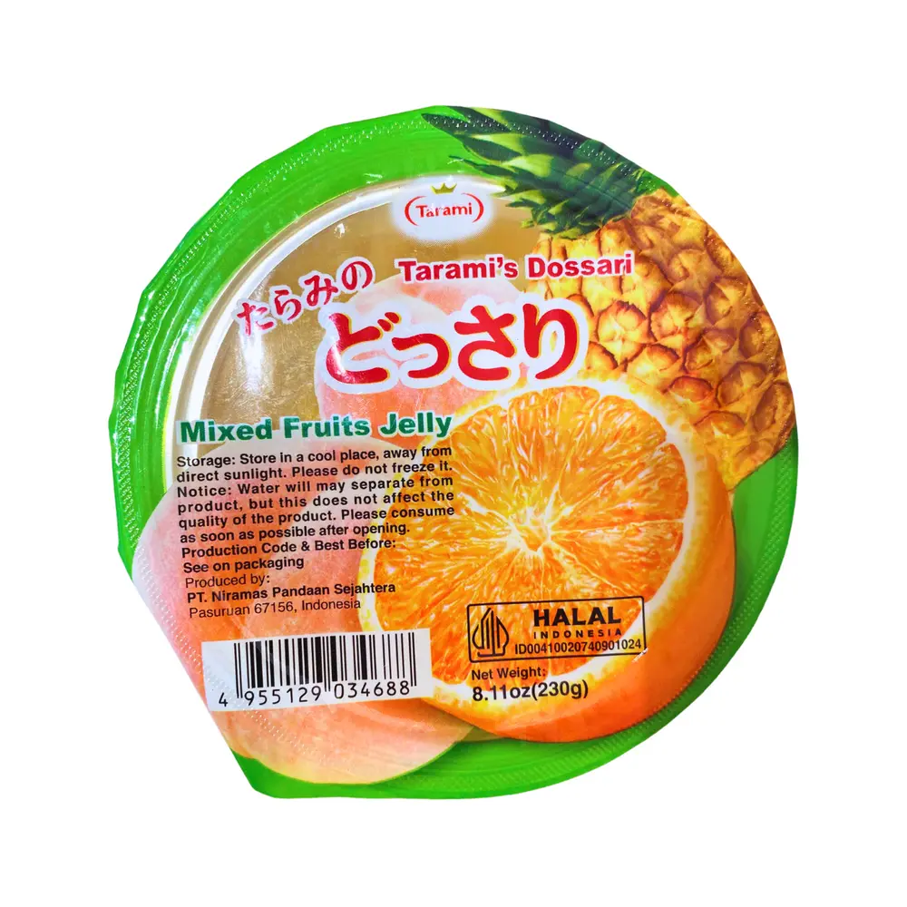 Thạch Đào, Cam & Dứa, Tarami`s Dossari, Mixed Fruits Jelly, 8.11 oz (230g) - TARAMI