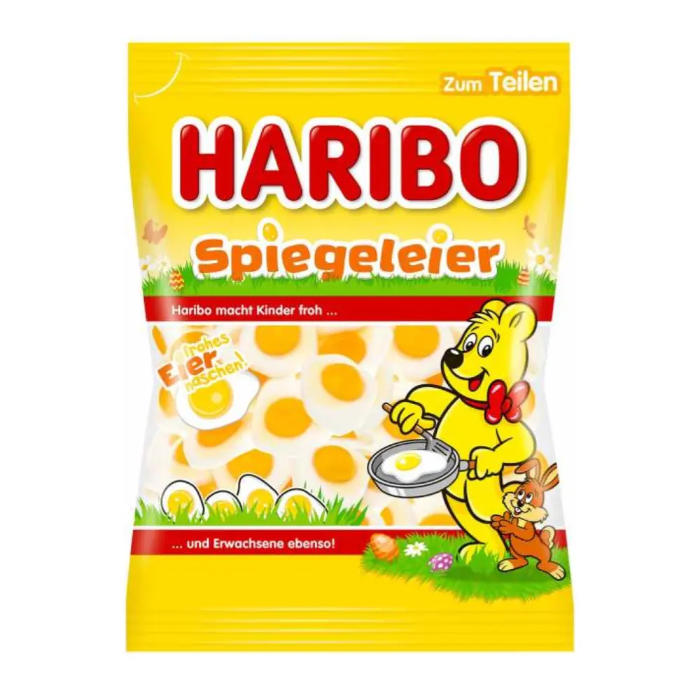 Kẹo Dẻo Hình Trứng Chiên, Gummies, Spiegeleier (175g) - HARIBO