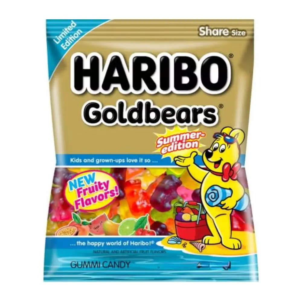 Kẹo Dẻo Gấu Phiên Bản Mùa Hè, Goldbears, Summer Edition with New Flavors (80g) - HARIBO