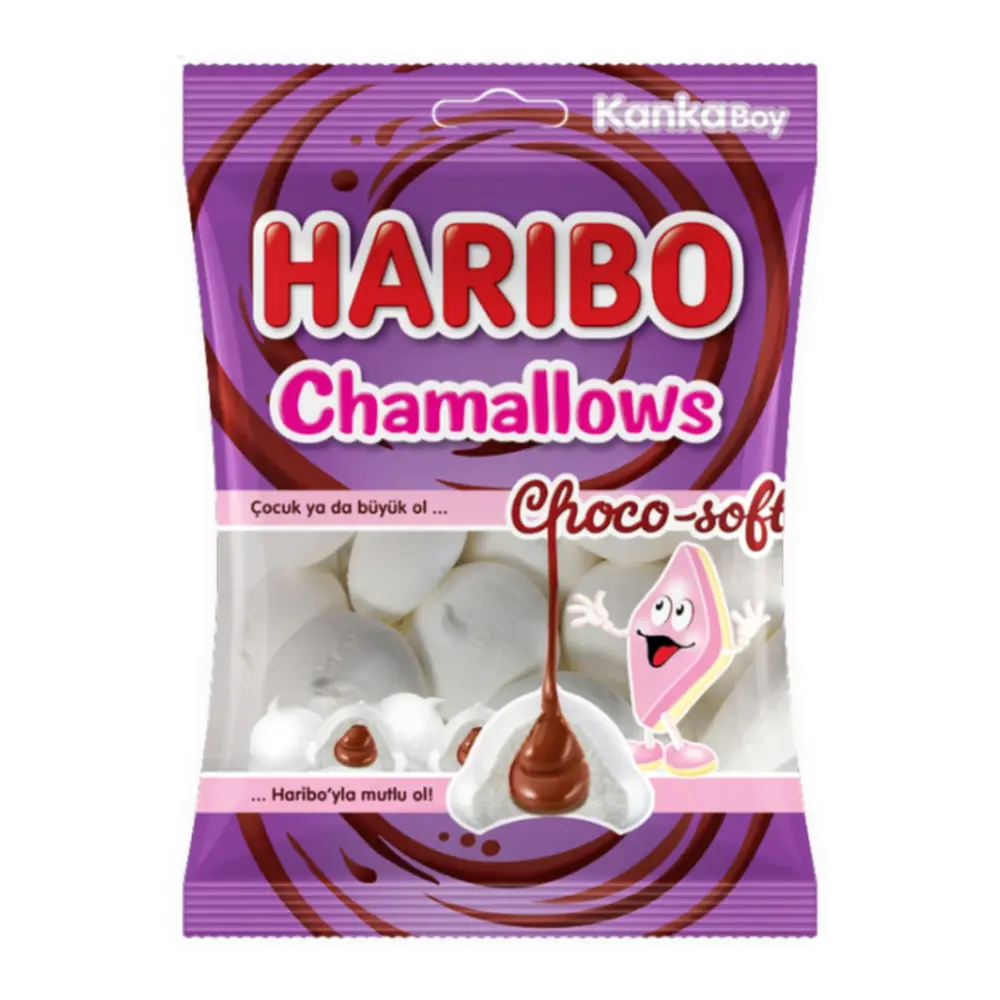 Kẹo Xốp Marshmallow Nhân Socola, Chamallows, Choco Soft (62g) - HARIBO