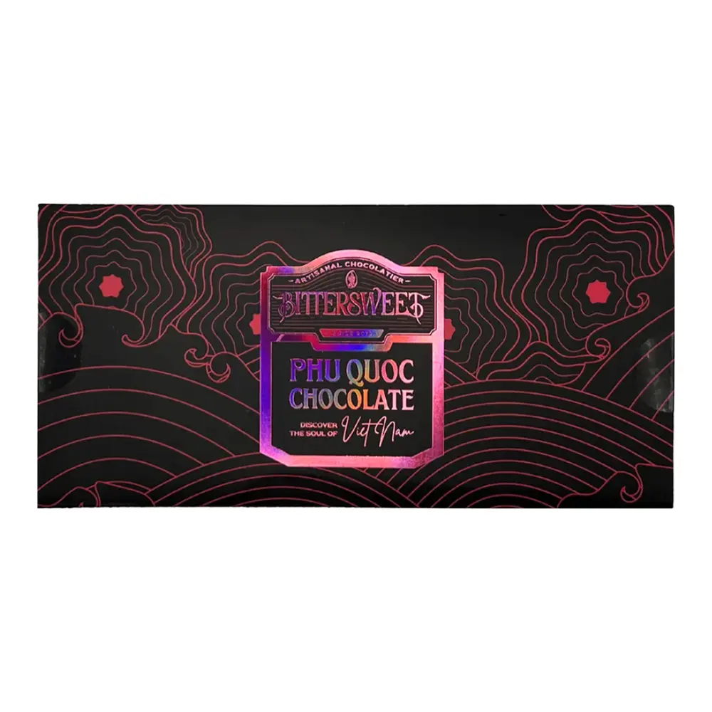 Hộp Quà Tặng Socola Khám Phá Việt Nam, Discover the Soul of Vietnam Phu Quoc Chocolate Gift Box, 10 Viên (60g) - BITTERSWEET