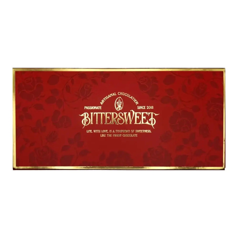 Hộp Quà Tặng Socola Hoa Hồng, Rose Chocolate Gift Box, 10 Viên (60g) - BITTERSWEET