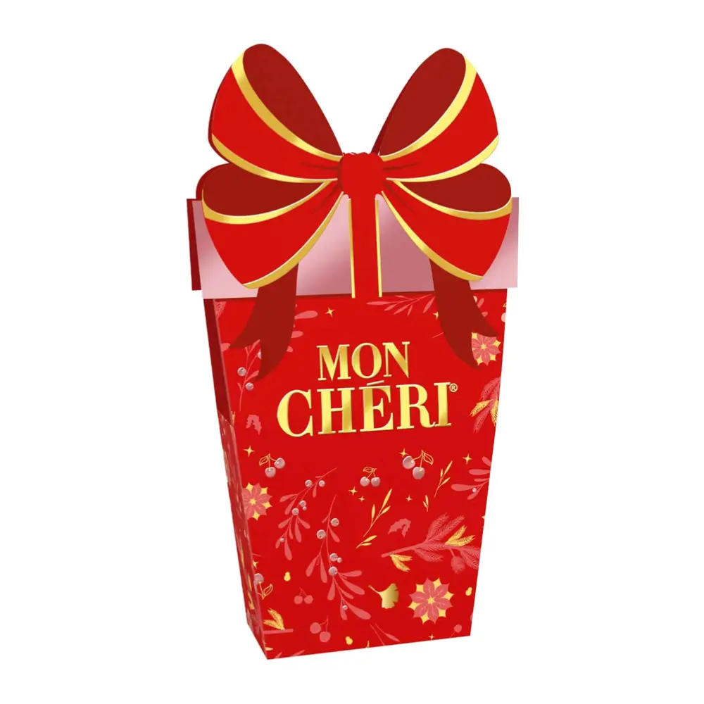 Socola Nhân Rượu & Anh Đào Hộp Quà, Mon Chéri, Cherry Liqueur Chocolate (126g) - FERRERO
