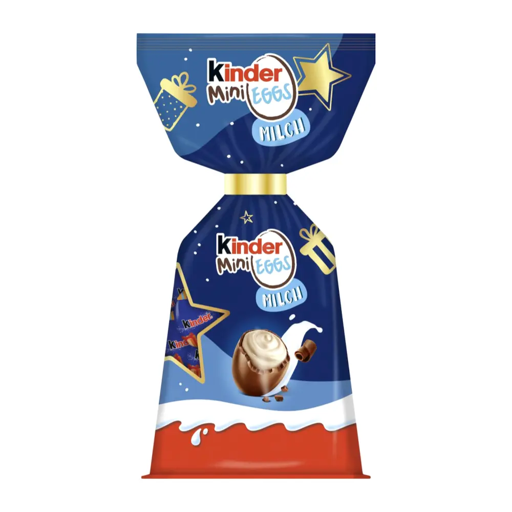 Socola Trứng Nhân Kem Sữa, Mini Eggs, Milk Chocolate, 15 Viên (85g) - KINDER