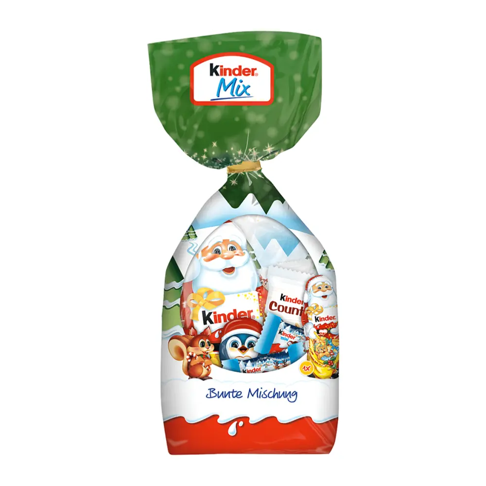 Socola Giáng Sinh Nhiều Loại, Bunte Mischung, Mix Chocolate, 11 Viên (132g) - KINDER