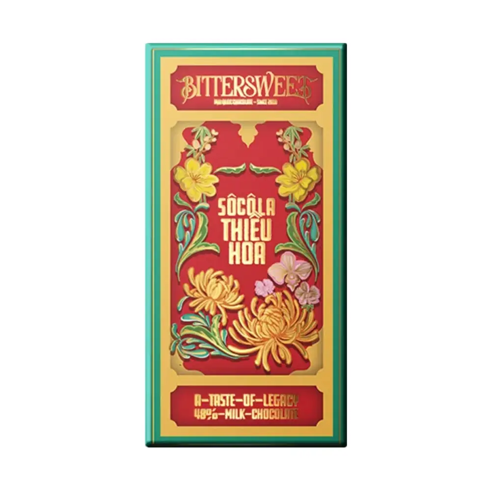 Socola Sữa Thiều Hoa, Milk Chocolate, 48% Cocoa (50g) - BITTERSWEET