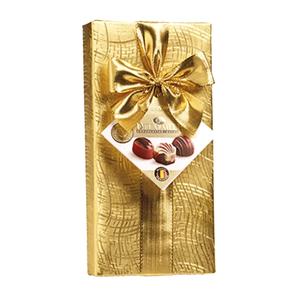 Socola Bỉ Tổng Hợp Hộp Quà Vàng, Pralines, Belgian Assorted Chocolate (200g) - DELAFAILLE
