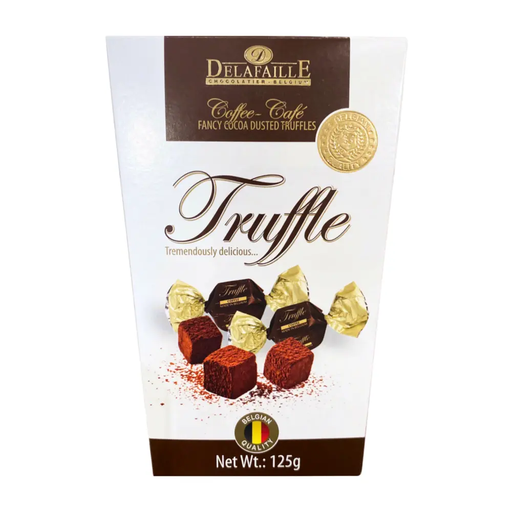Socola Cà Phê Phủ Cacao, Coffee, Fancy Cocoa Dusted Truffles (125g) - DELAFAILLE