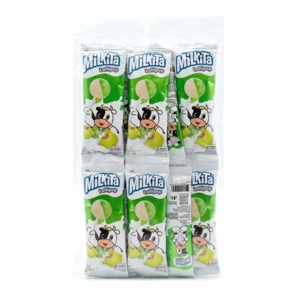 Kẹo Sữa Mút Vị Socola, Chocolate Milk Lollipop, 10 Cây (90g) - MILKITA