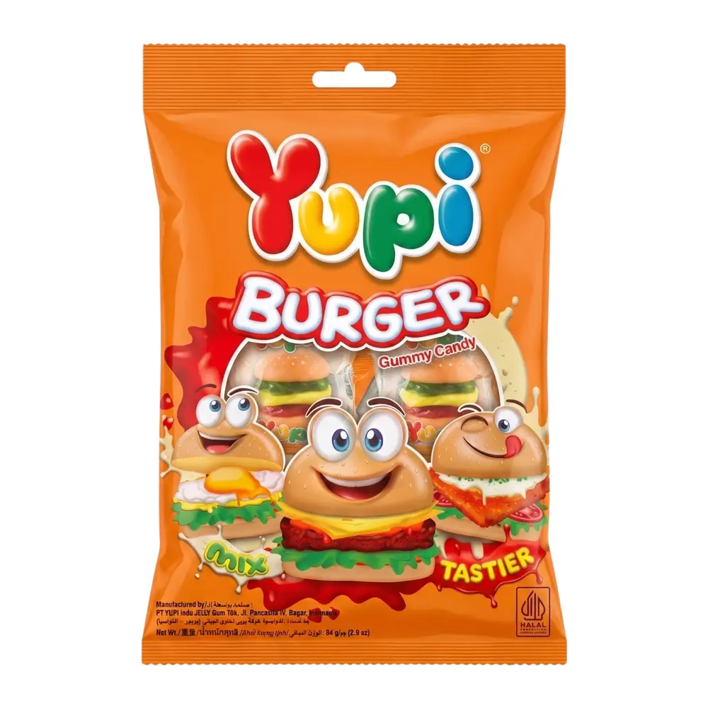 Kẹo Dẻo Hình Burger, Burger Gummy Candy, 2.9 oz (84g) - YUPI